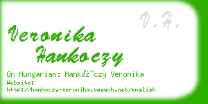 veronika hankoczy business card